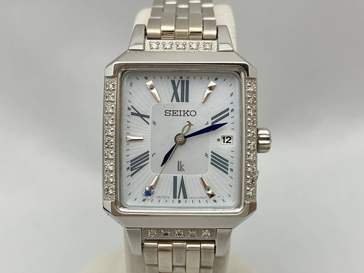 SEIKO LUKIA 1B32-0AN0 VVSW175 LUKIAYASE 時計 限定 500本 綾瀬はるか ルキア 25周年記念 ダイヤ 約16.5cm 替えベルト有り 電波ソーラー