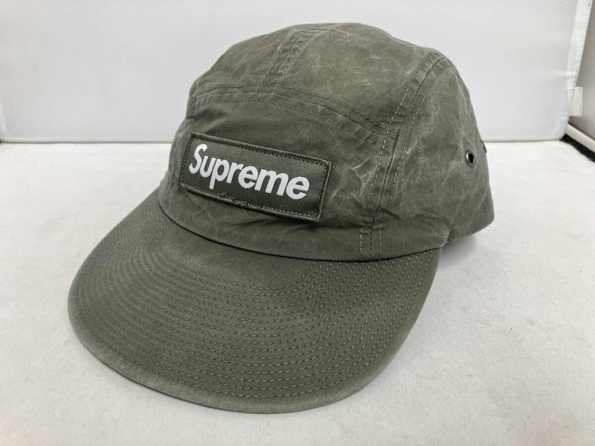 supreme シュプリーム ×HALLEY STEVESONS Military Camp Cap ハリースティーブンソン ミリタリー キャンプキャップ ボックスロゴ カーキ