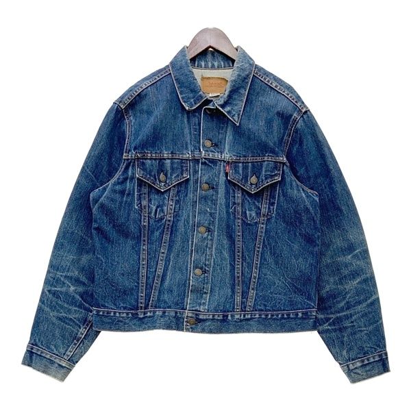 Levi's リーバイス デニムジャケット Gジャン 70505 60年代 60s BIGE シングルステッチ 不均等V 3rd 4th USA製 ヴィンテージ メンズ インディゴ アウター DM18075■