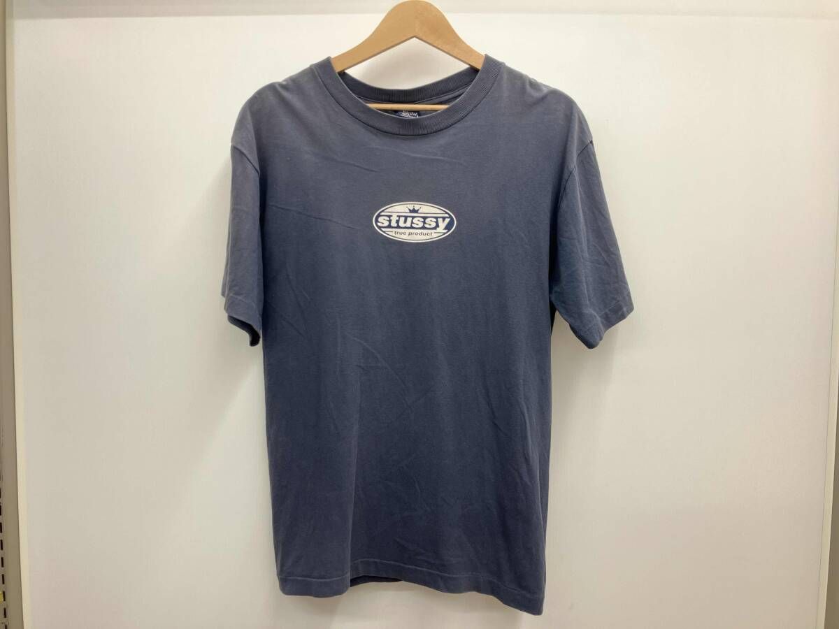 Stussy ステューシー 1990's 半袖Tシャツ true product オールドスケート 古着 MADE IN USA アメリカ製 紺タグ サイズM ネイビー 10,982円
