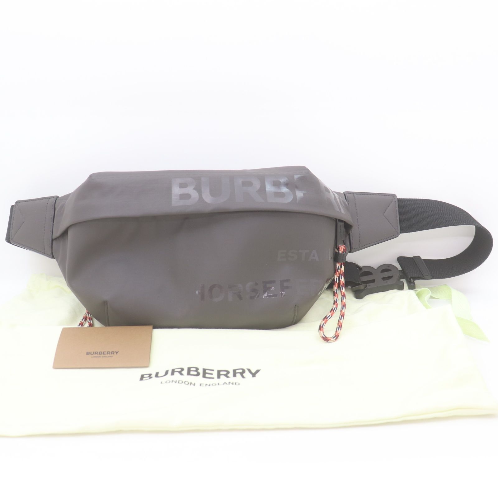 ITE2R4O00IX4 美品 BURBERRY バーバリー ホースフェリー ナイロン