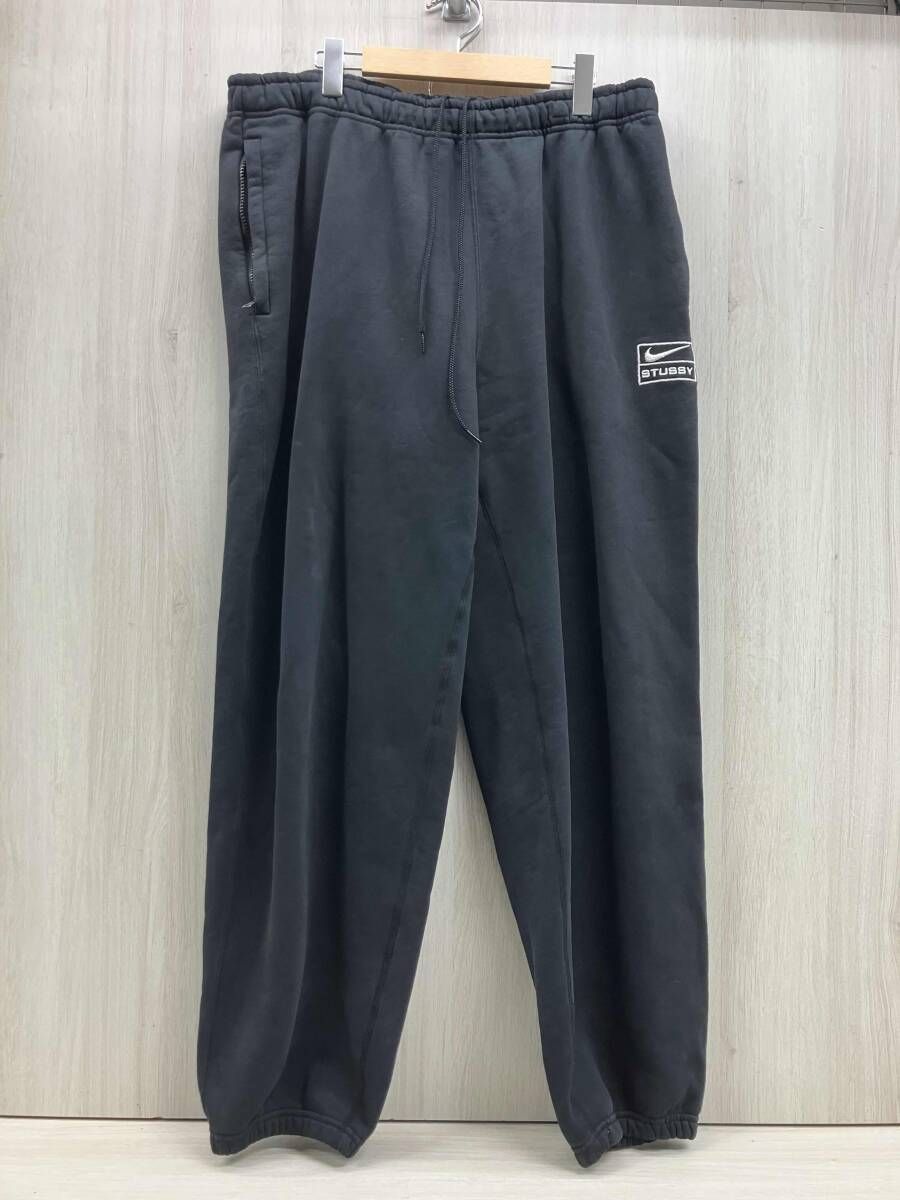 NIKE x Stussy ナイキ ステューシー ロングパンツ Washed Pants D05296-010 Lサイズ ブラック