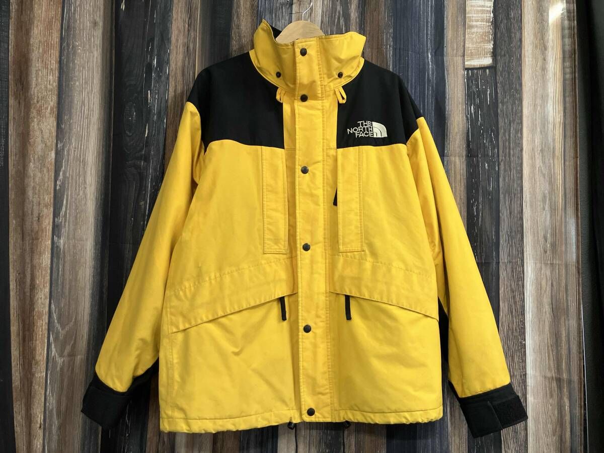 THE NORTH FACE ノースフェイス マウンテンパーカー GORE-TEX NY-2107 イエローxブラック LL