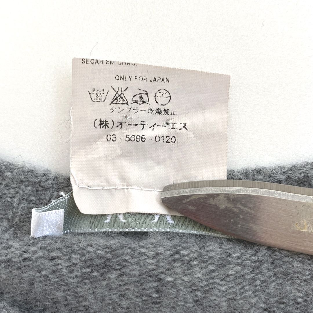 Max Mara 白タグ Vネック カシミヤ ウール ニットプルオーバー 極美品】Max Maraマックスマーラ イタリア製 最高級白タグ カシミヤ混