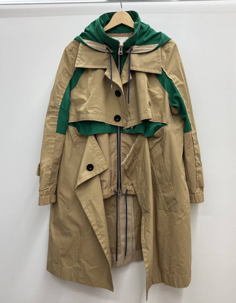 sacai サカイ Cotton Nylon Oxford Coat コットン ナイロン