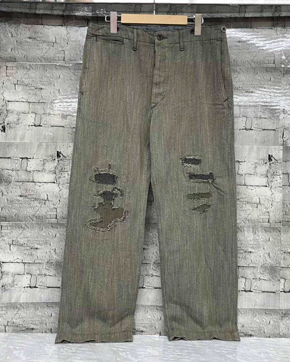 RRL RALPH LAUREN 782972010001 28 Faded Gray Double RL 綿パン サイズM