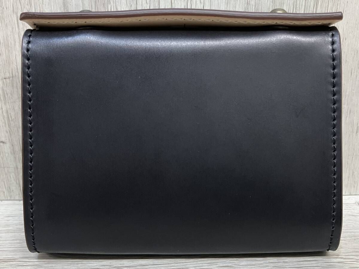 m+ millefoglie II CORDOVAN 27 本革 レザー ウォレット 二つ折り
