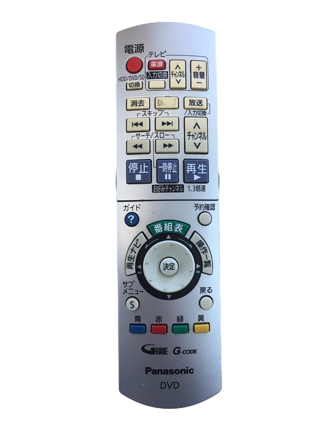 Panasonic ハイビジョンDVDレコーダー用リモコン EUR7658YE0