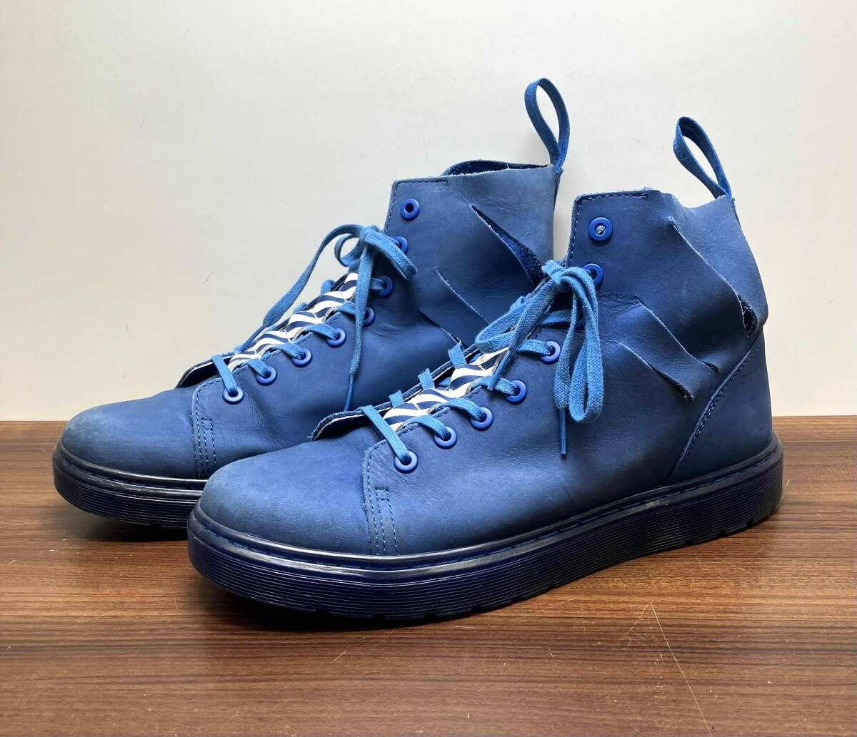 ★Dr.Martens ×OFFWHITE ドクターマーチン オフホワイト SK07R ブーツ ブルー
