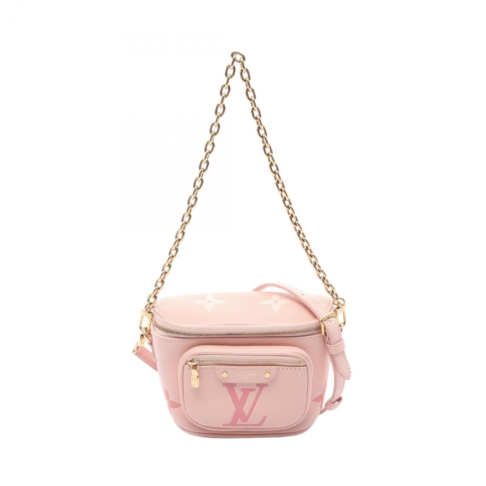 ルイ・ヴィトン LOUIS VUITTON ハンドバッグ ミニ バムバッグ バイカラーモノグラムアンプラント グラディエントピンク 2WAY M82347 レザー ミニ・バムバッグ レディース