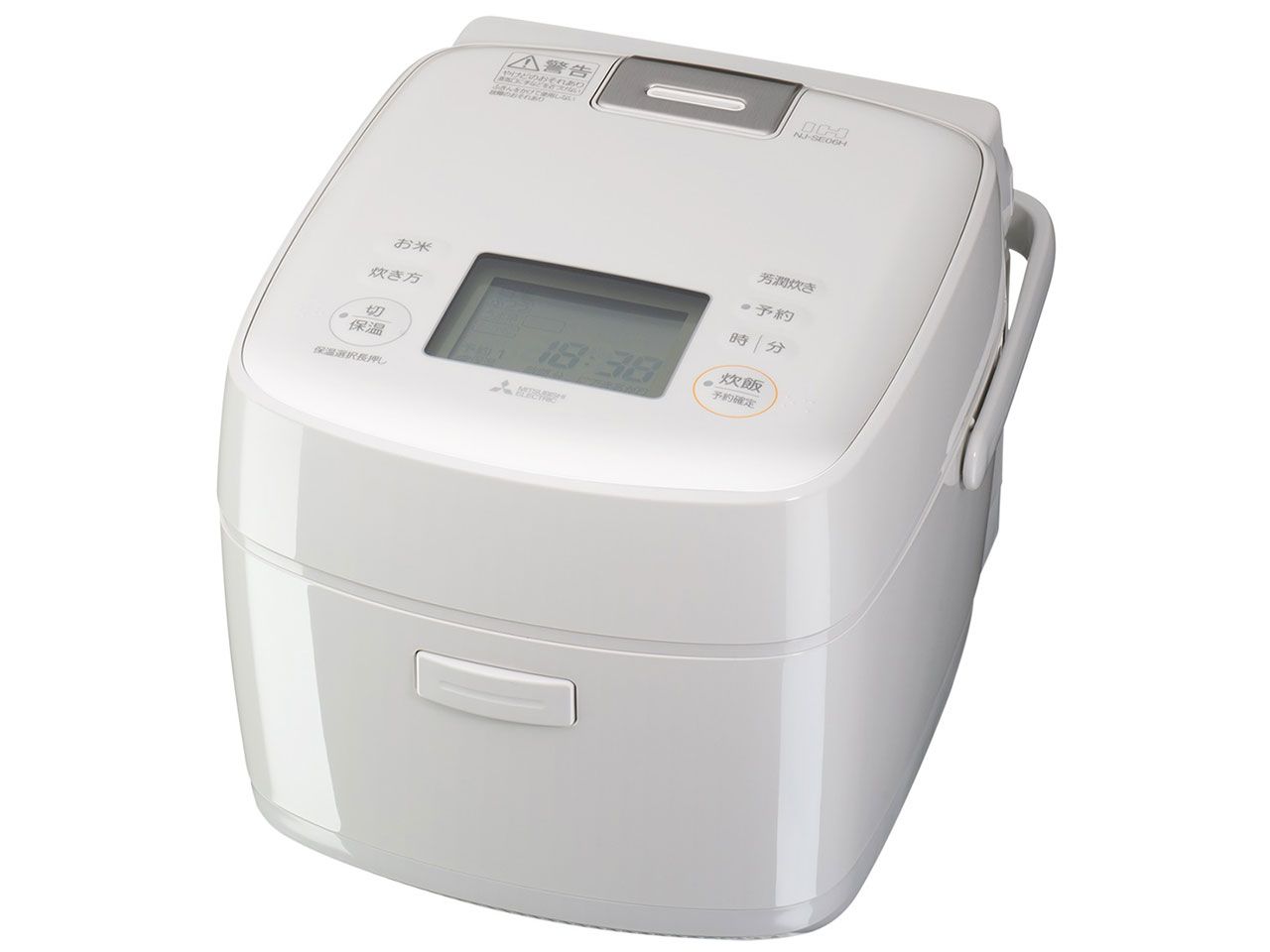 【新品/在庫あり】三菱電機 MITSUBISHI IHジャー炊飯器 備長炭 炭炊釜 NJ-SE06H-W　白亜麻 しろあま　炊飯容量：3.5合
