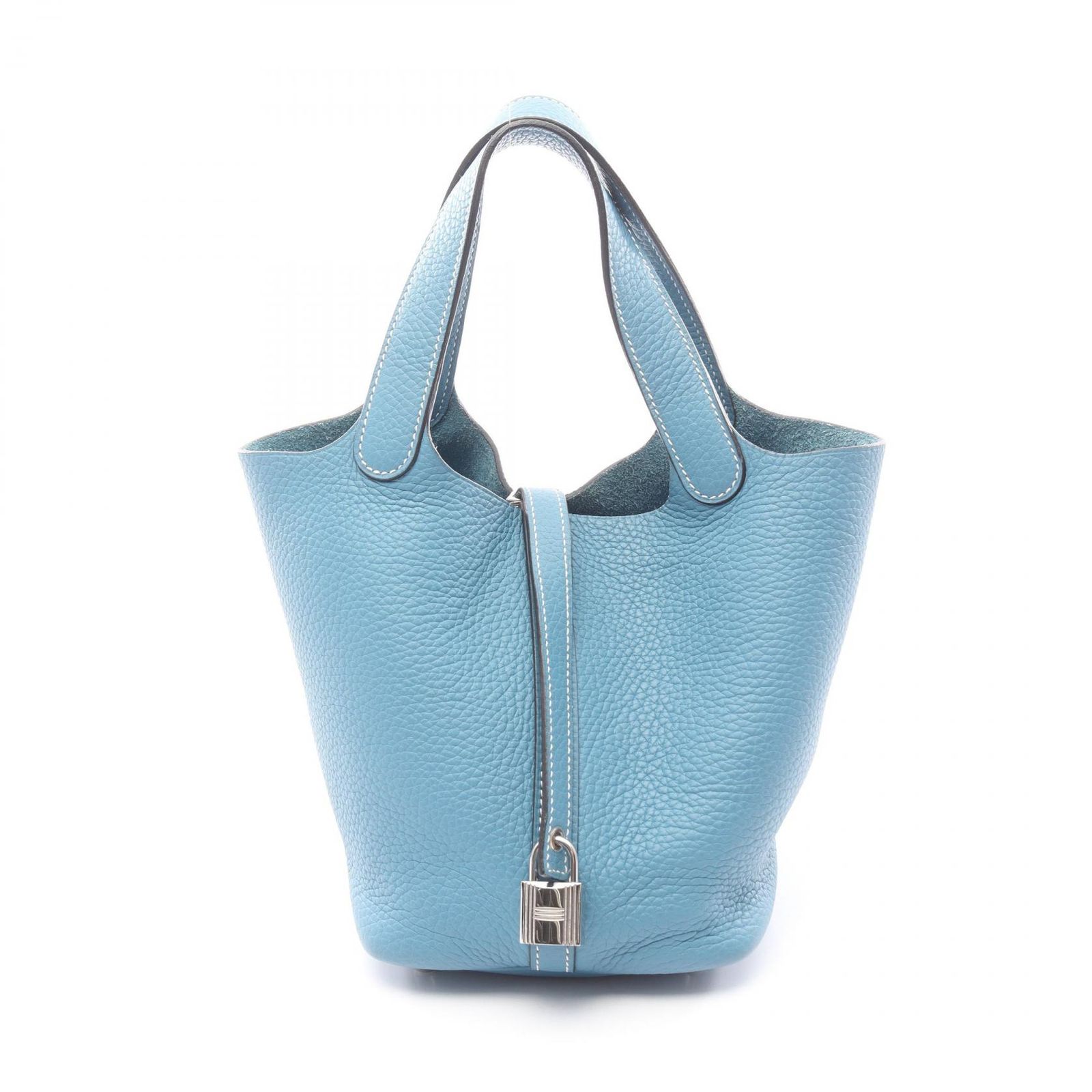 エルメス HERMES ハンドバッグ ピコタンロックPM ブルージーン ブルージーン その他 ピコタンロックPM ブルージーン レディース Used A