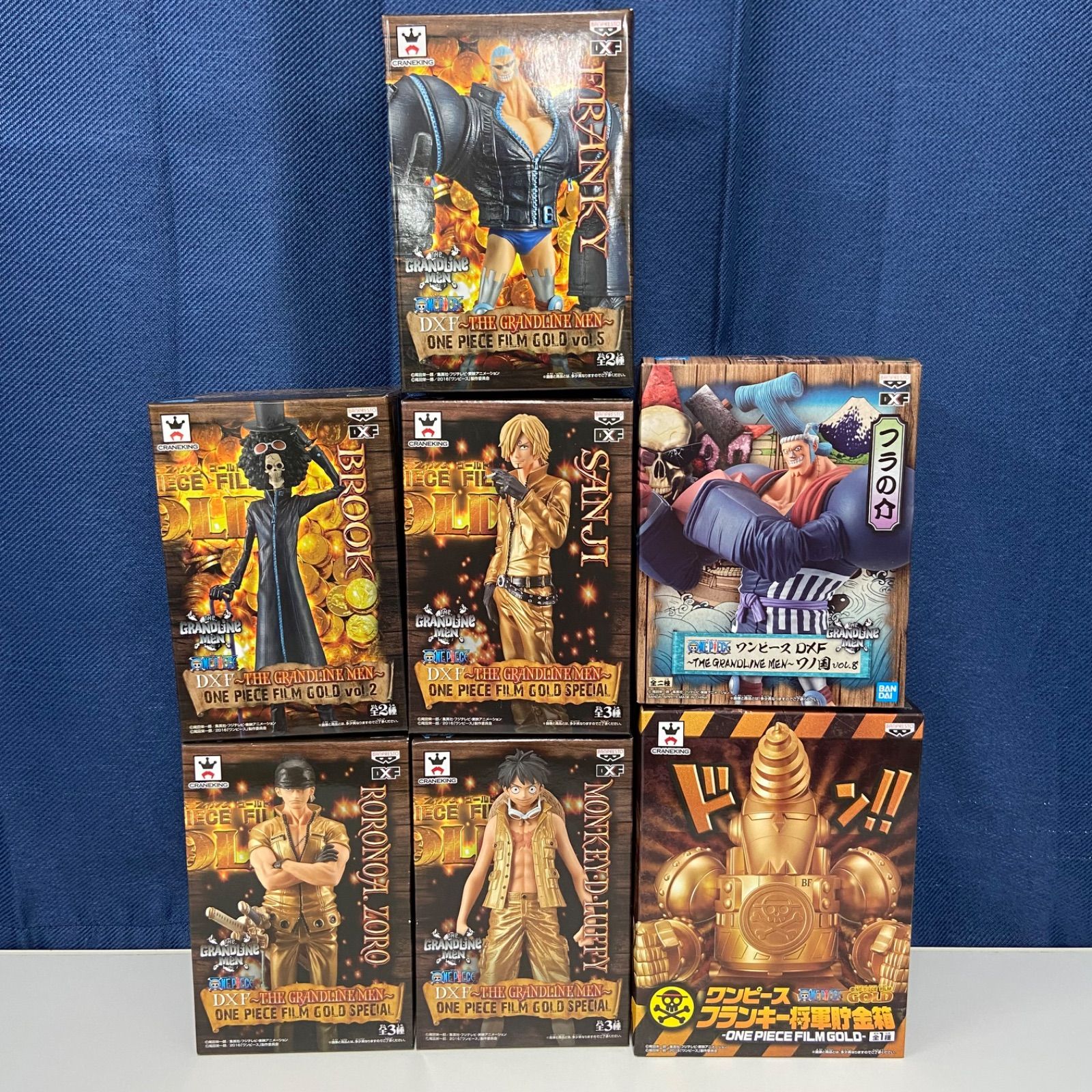 ワンピース DXF ワノ国 FILM GOLD フィギュア フランキー ルフィ ゾロ