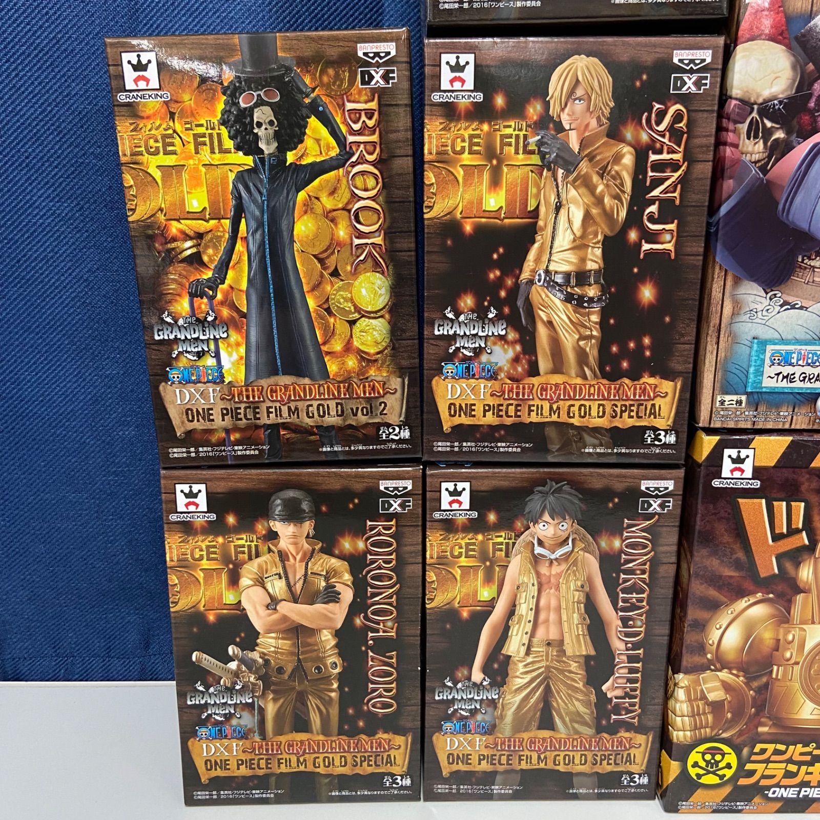 ワンピース DXF ワノ国 FILM GOLD フィギュア フランキー ルフィ ゾロ