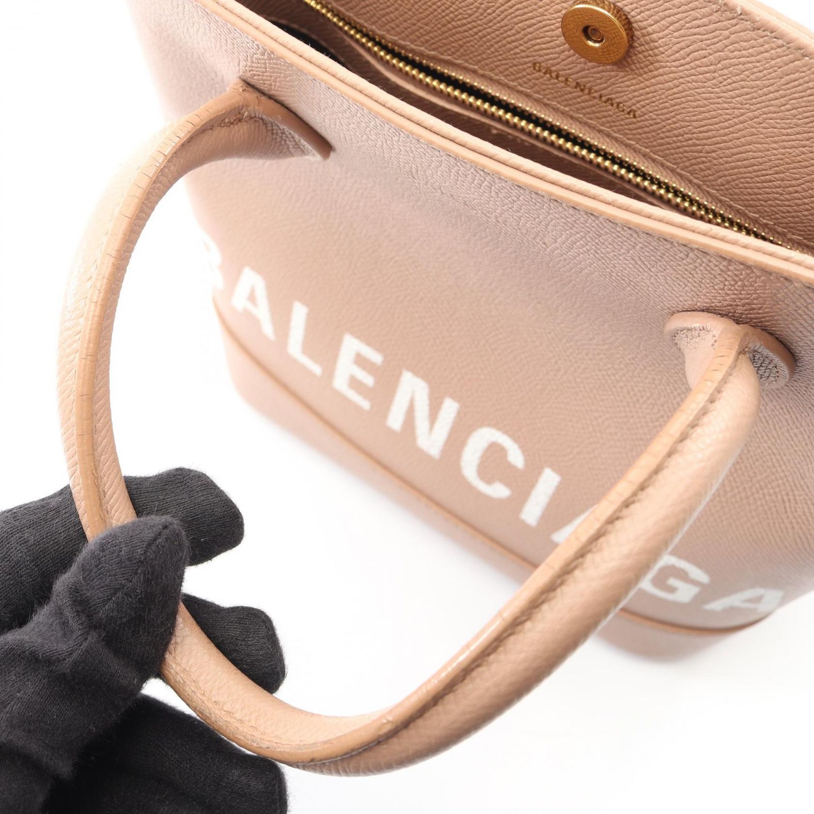 バレンシアガ BALENCIAGA ハンドバッグ ヴィルXXS 2WAY ピンクベージュ 