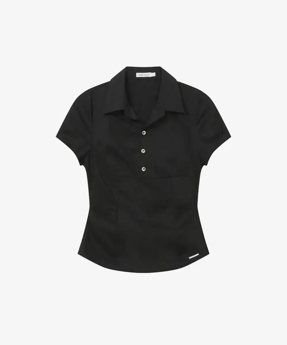 ミーキー ソウル Fitted cap sleeves shirts BLACK