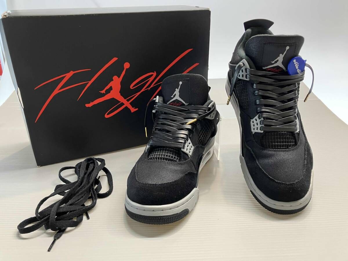 ★ 箱付き NIKE スニーカー DH7138-006 AIR JORDAN 4 RETRO SE サイズ29.5cm ブラック 通年