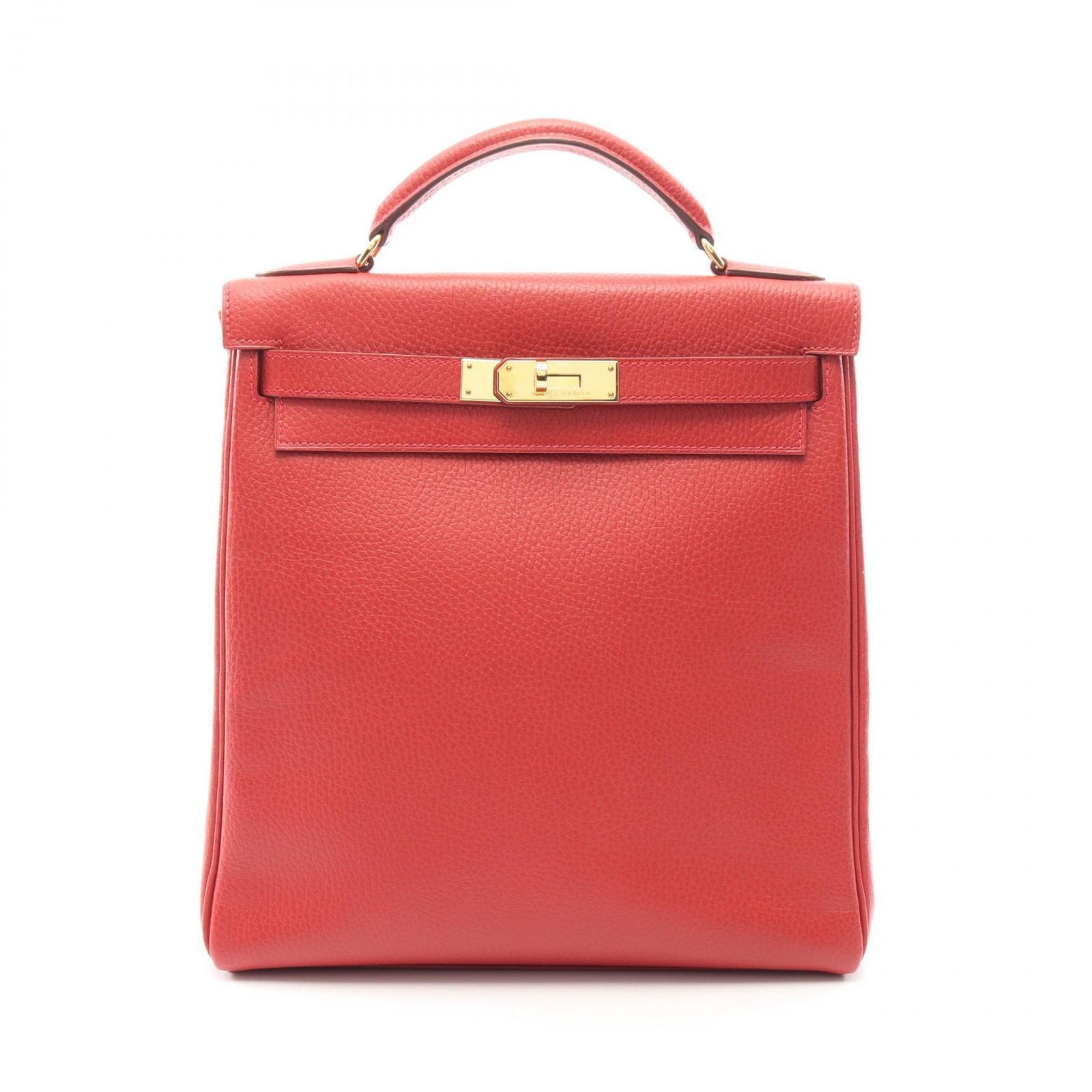 エルメス HERMES リュックサック バックパック ケリーアドGM ヴァーミリオン 内縫い ヴァーミリオン その他 ケリーアドGM ヴァーミリオン レディース Used A