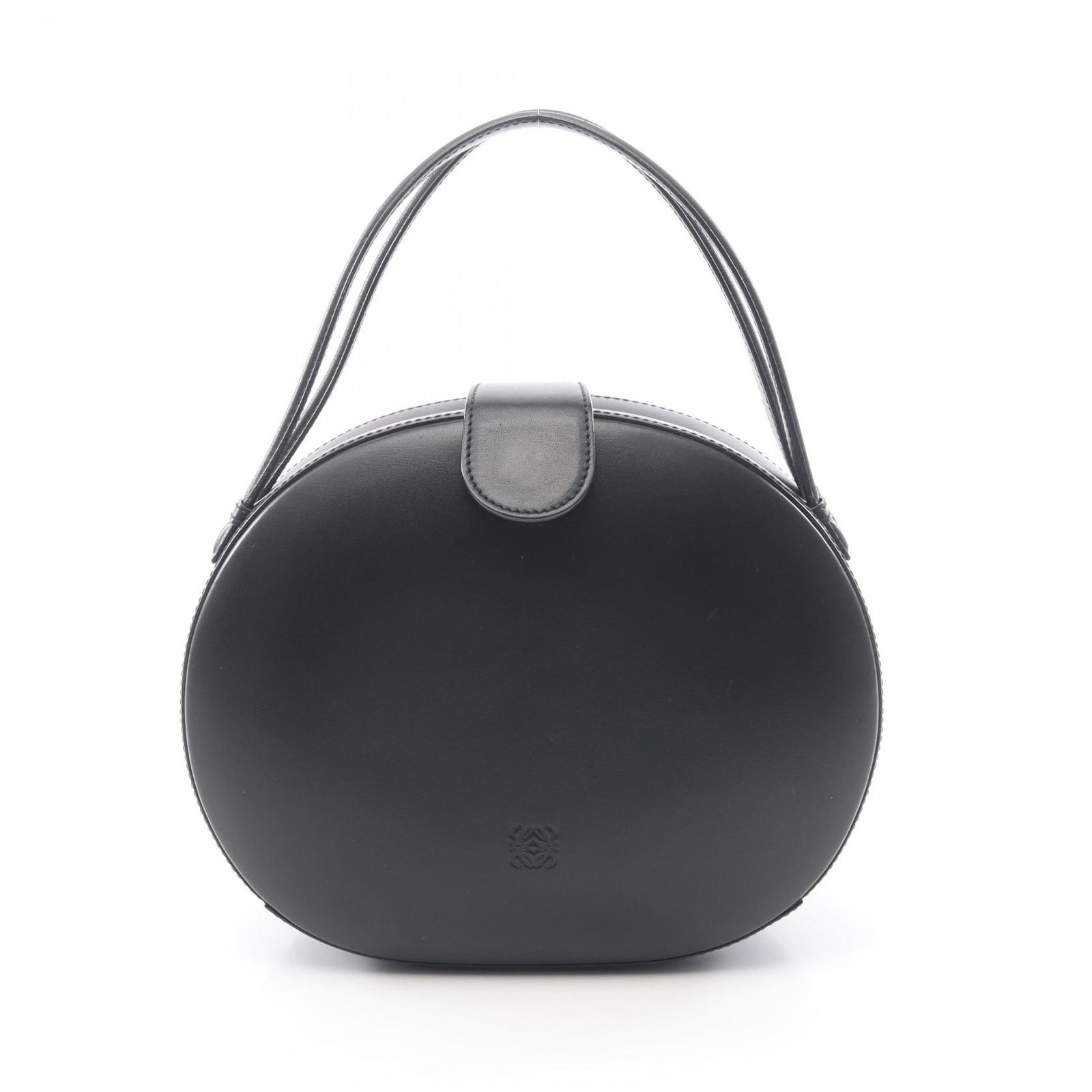 ロエベ LOEWE ハンドバッグ アナグラム ブラック レザー アナグラム ハンド レディース Used B