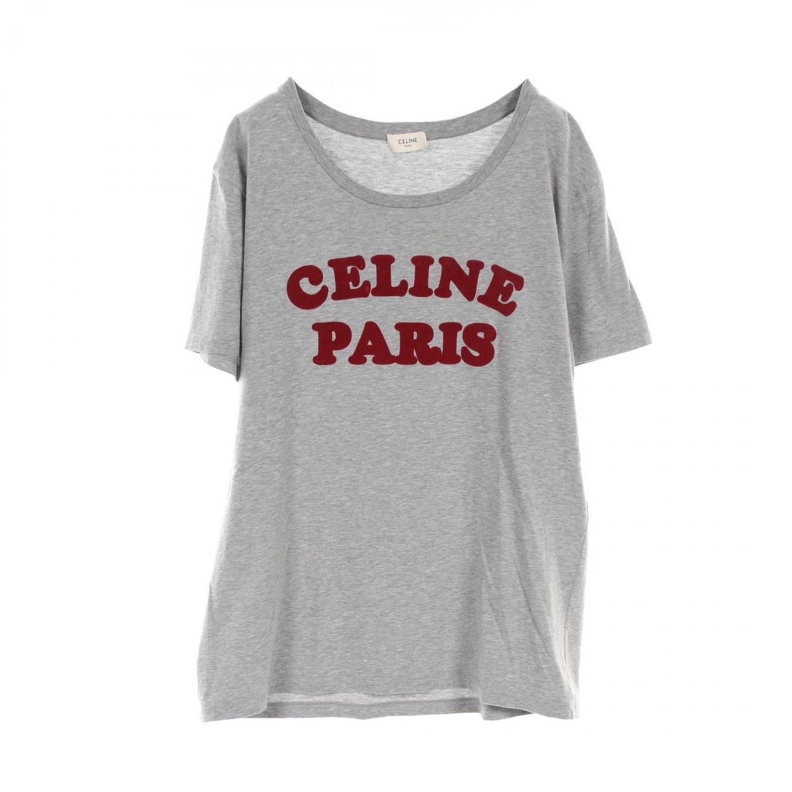 セリーヌ CELINE カットソー コットン Tシャツ レディース Used A