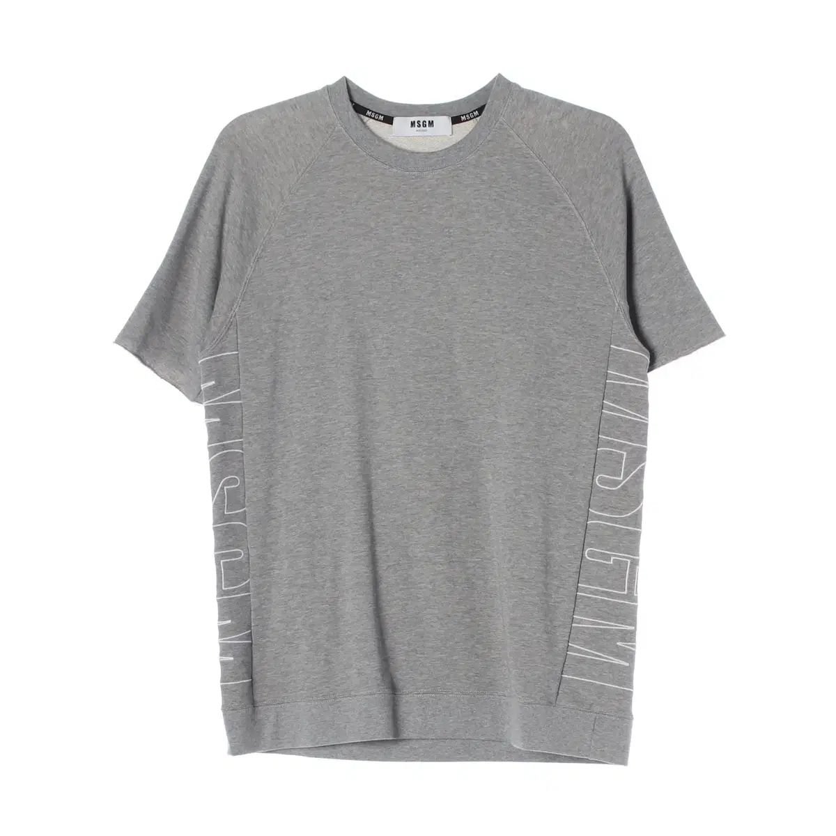 MSGM サイド レタリング カッティング オーバーサイズ 半袖 Tシャツ