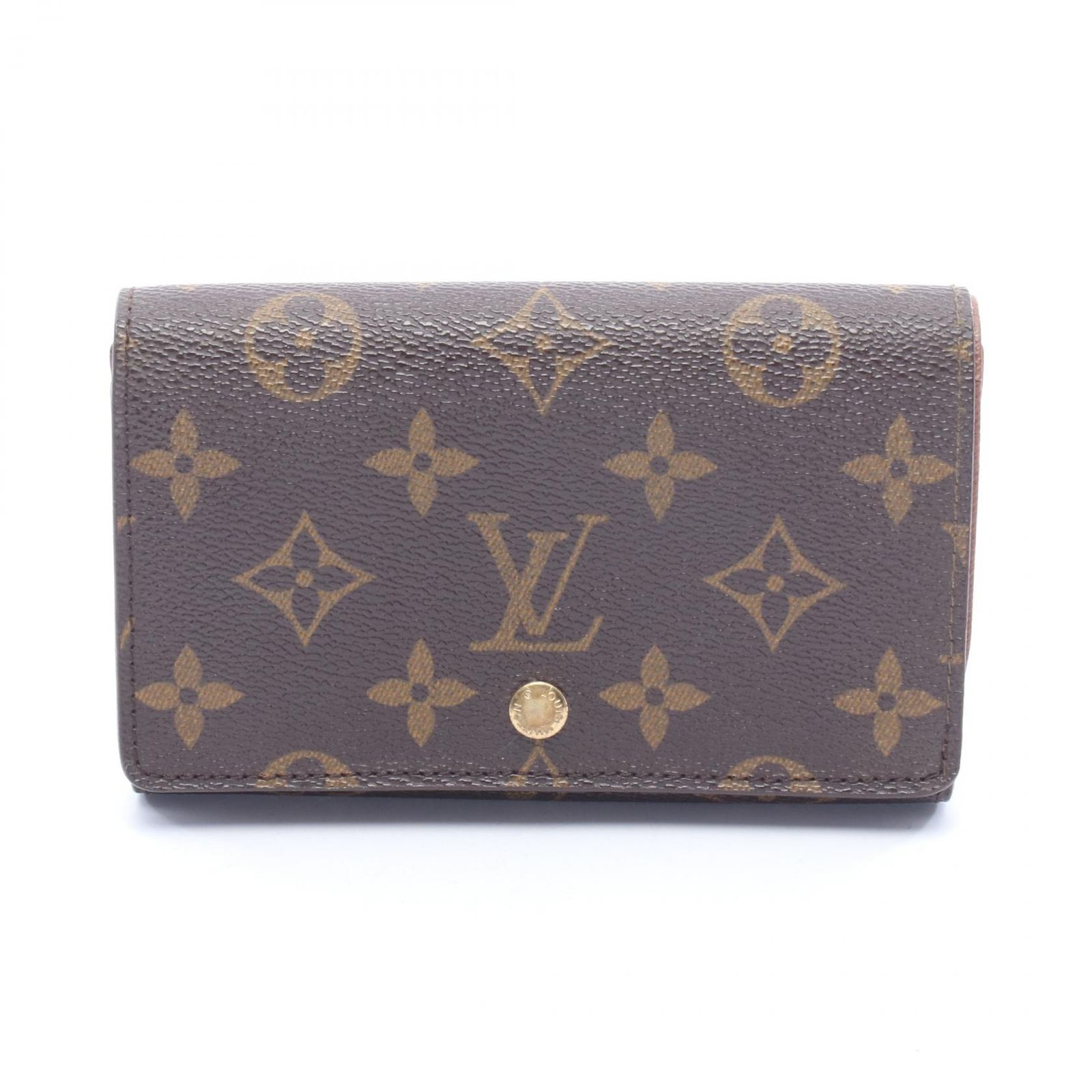 ルイ・ヴィトン LOUIS VUITTON 二つ折り財布 ポルトモネ ビエ トレゾール モノグラム M61730 レザー ポルトモネ・ビエトレゾール レディース Used B