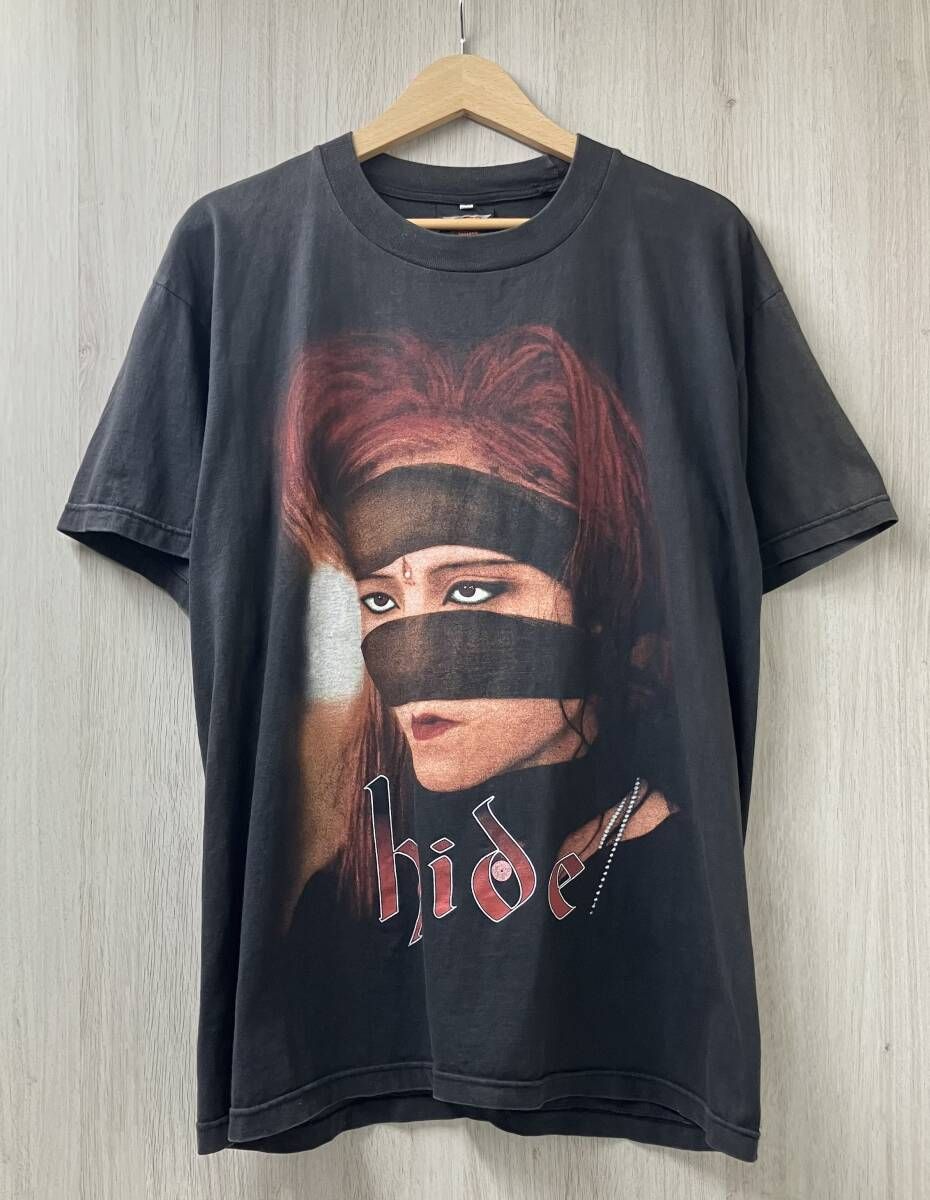X JAPAN hide ヒデ 半袖Tシャツ DIAMOND HEART サイズL ブラック