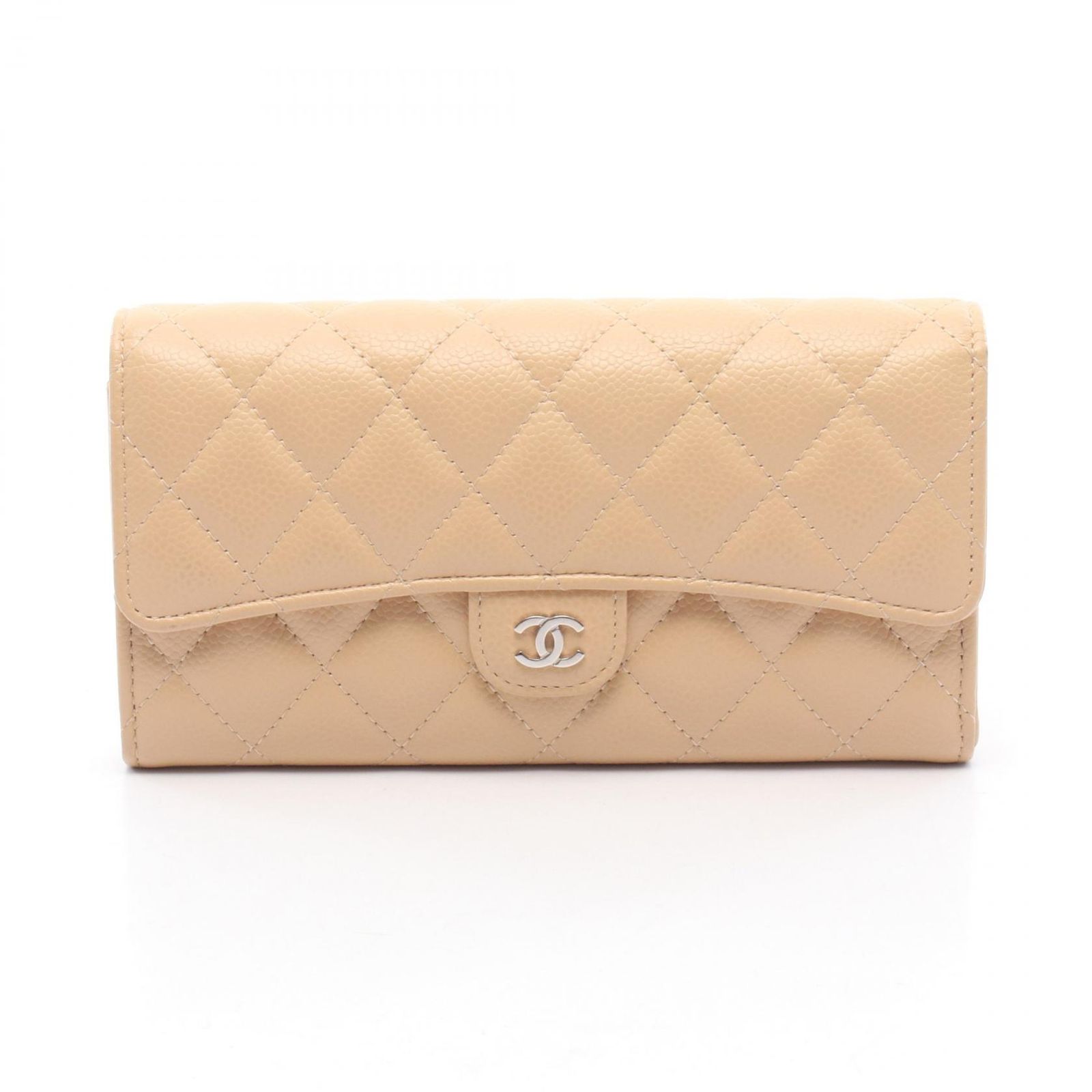 シャネル CHANEL 二つ折り長財布 クラシック ロング フラップ
