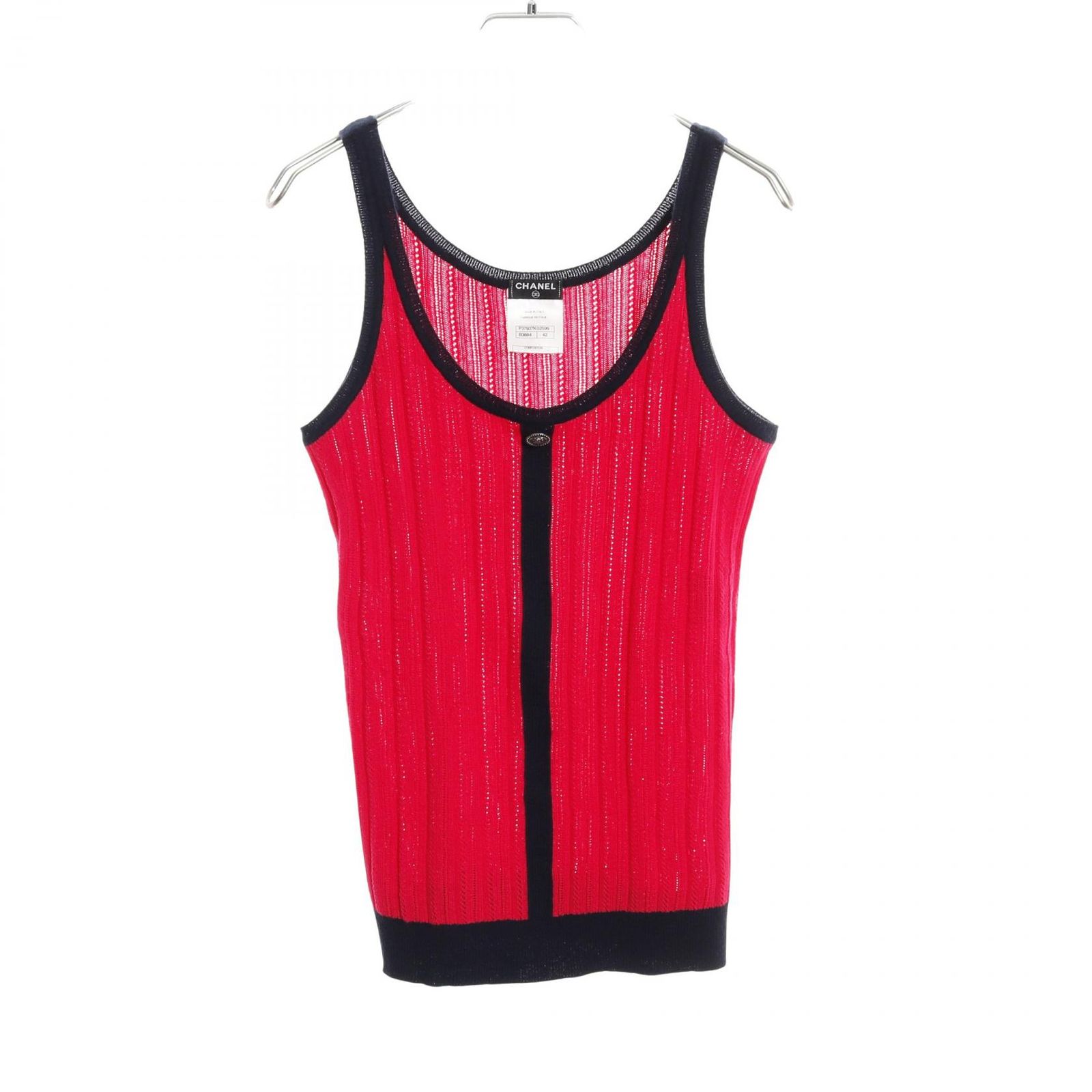 シャネル CHANEL タンクトップ - コットン カシミヤ タンクトップ レディース Used A