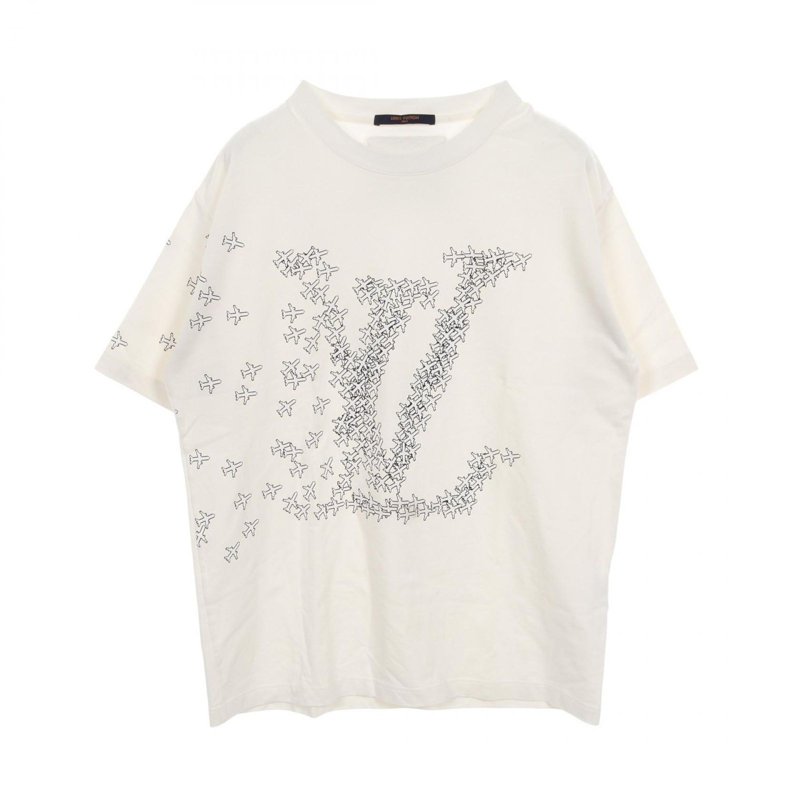 ルイ・ヴィトン LOUIS VUITTON カットソー 2054 LVプレーン プリンテッド コットン Tシャツ メンズ Used A