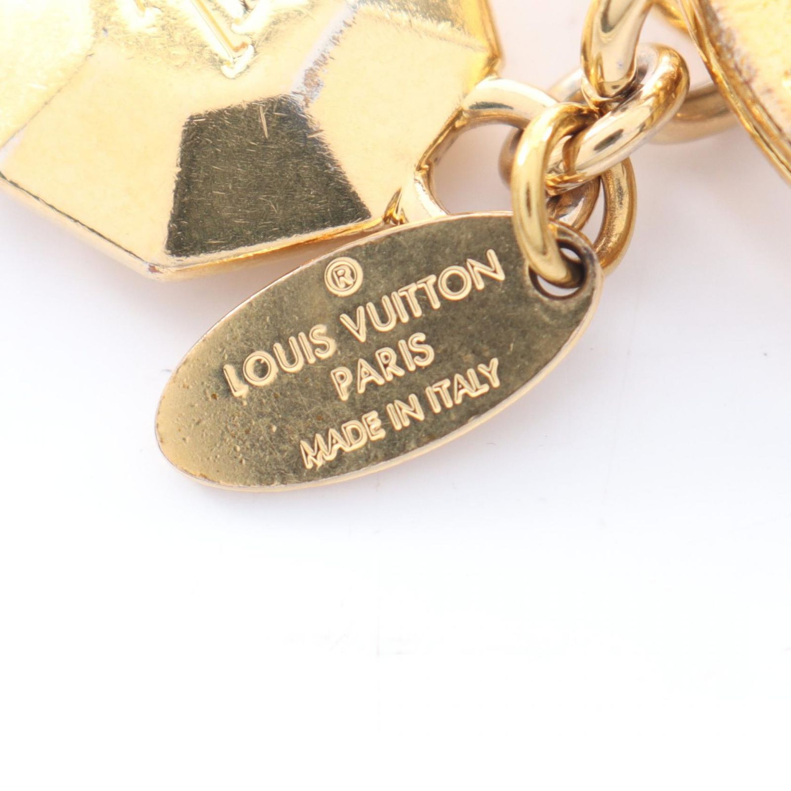 LOUIS VUITTON ポルト クレ LV ファセット ゴールド ルイ・ヴィトン 