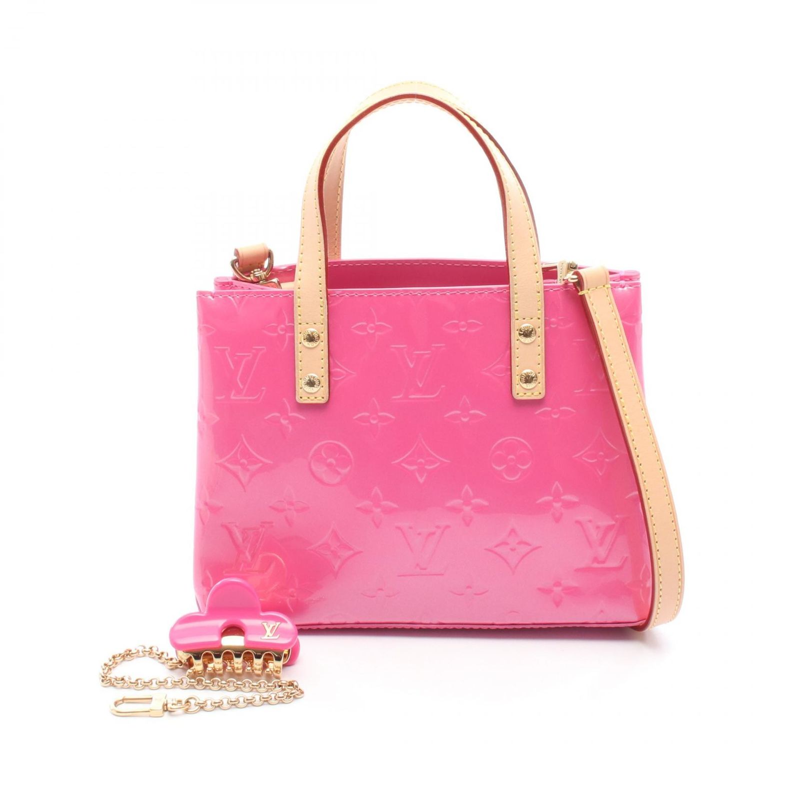 ルイ・ヴィトン LOUIS VUITTON ハンドバッグ リードPM M24028 ネオンピンク レザー LVリミックス リードPM レディース Used A