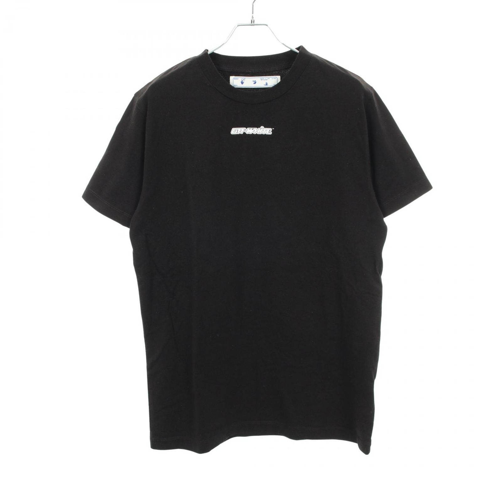 オフホワイト OFF-WHITE 半袖Tシャツ MARKER S/S SLIM TEE アローロゴ クルーネック コットン Tシャツ メンズ Used B