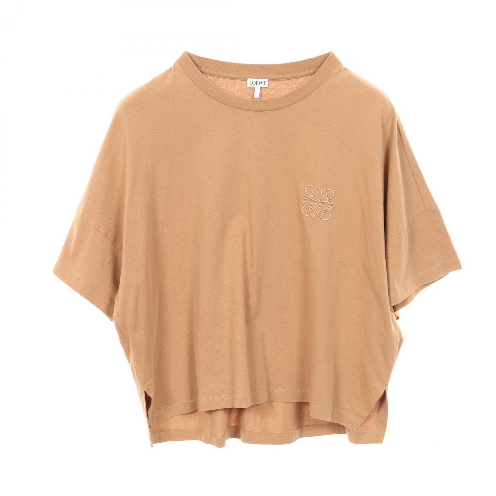 ロエベ LOEWE カットソー アナグラム コットン Tシャツ レディース Used B