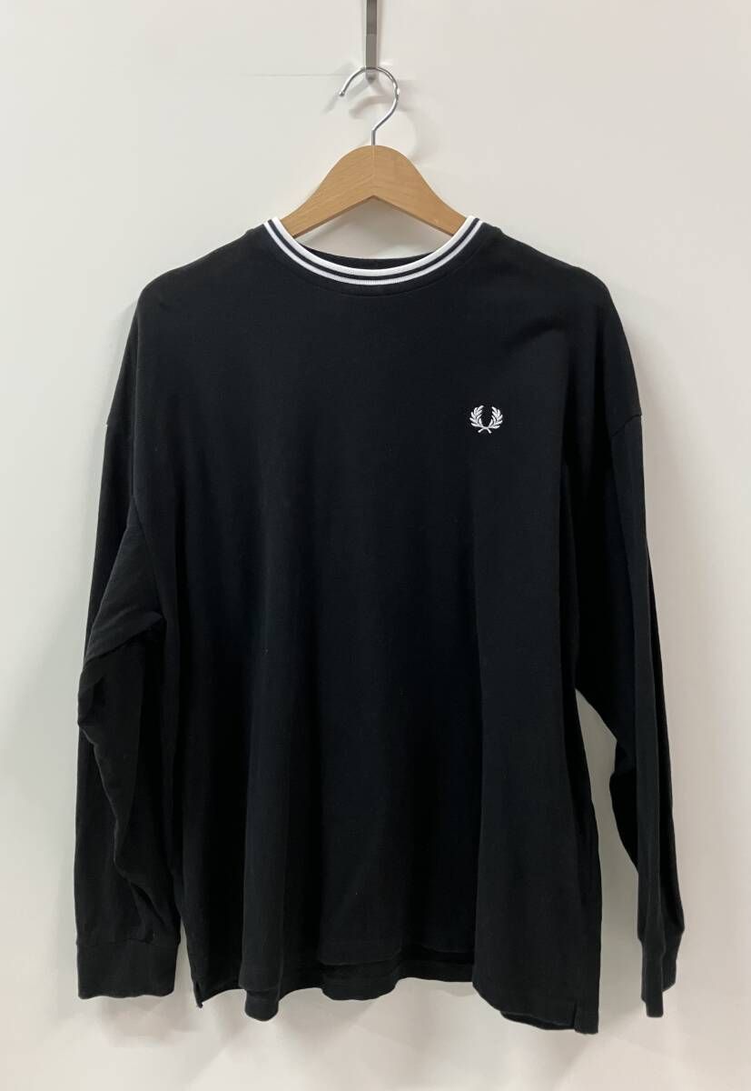FRED PERRY フレッドペリー 長袖Tシャツ ロングスリーブTシャツ ロゴ サイズM