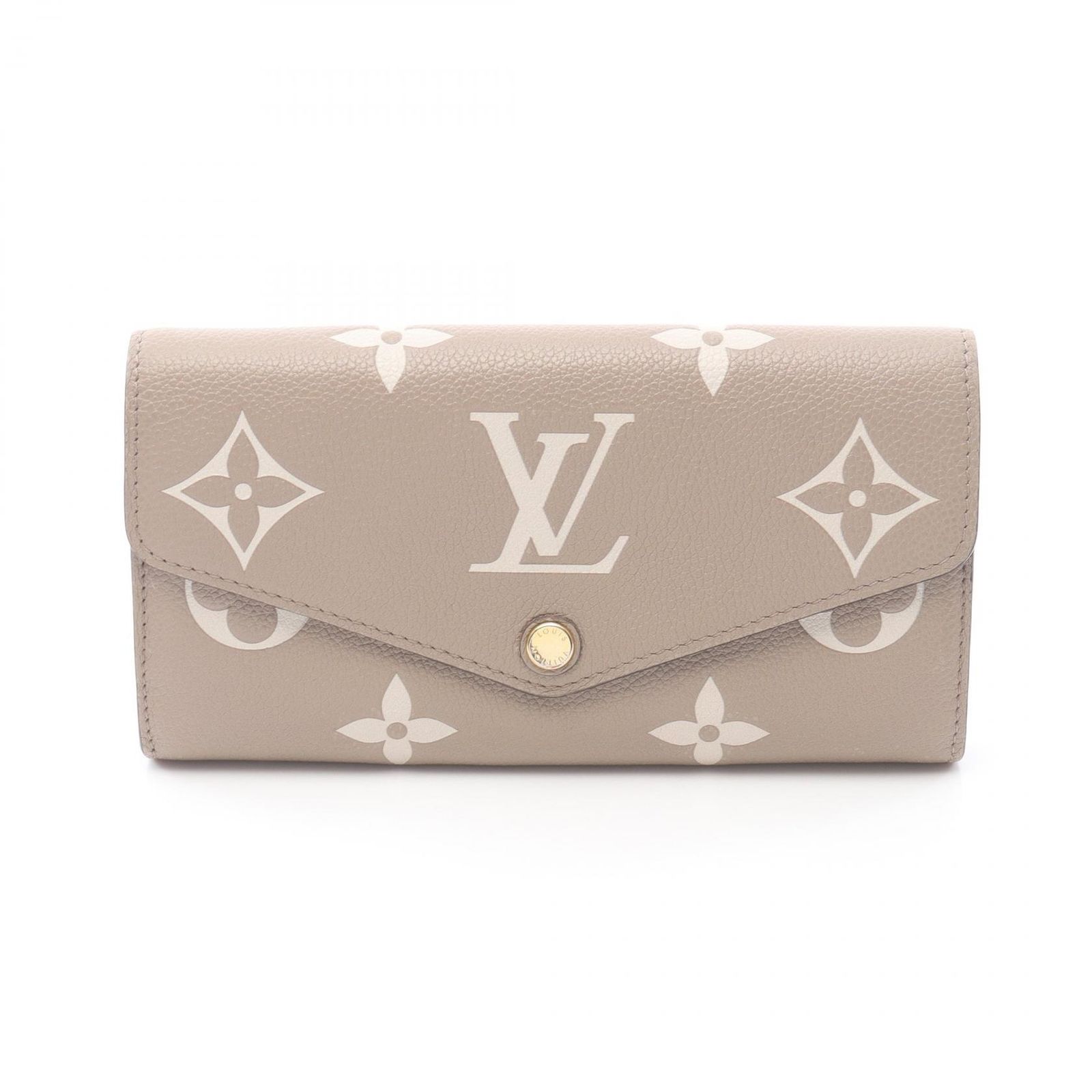ルイ・ヴィトン LOUIS VUITTON 二つ折り長財布 ポルトフォイユ サラ バイカラー M81049 トゥルトレール/クレーム レザー ポルトフォイユ・サラ レディース Used B