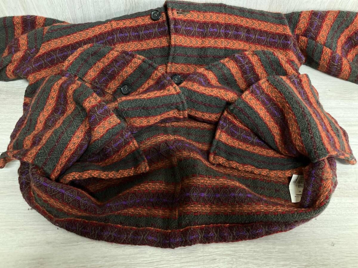 COMME des GARCONS コムデギャルソン カーディガン Mサイズ オレンジ/グリーン COMME des GARCONS コムデギャルソン カーディガン Mサイズ オレンジ/グリーン