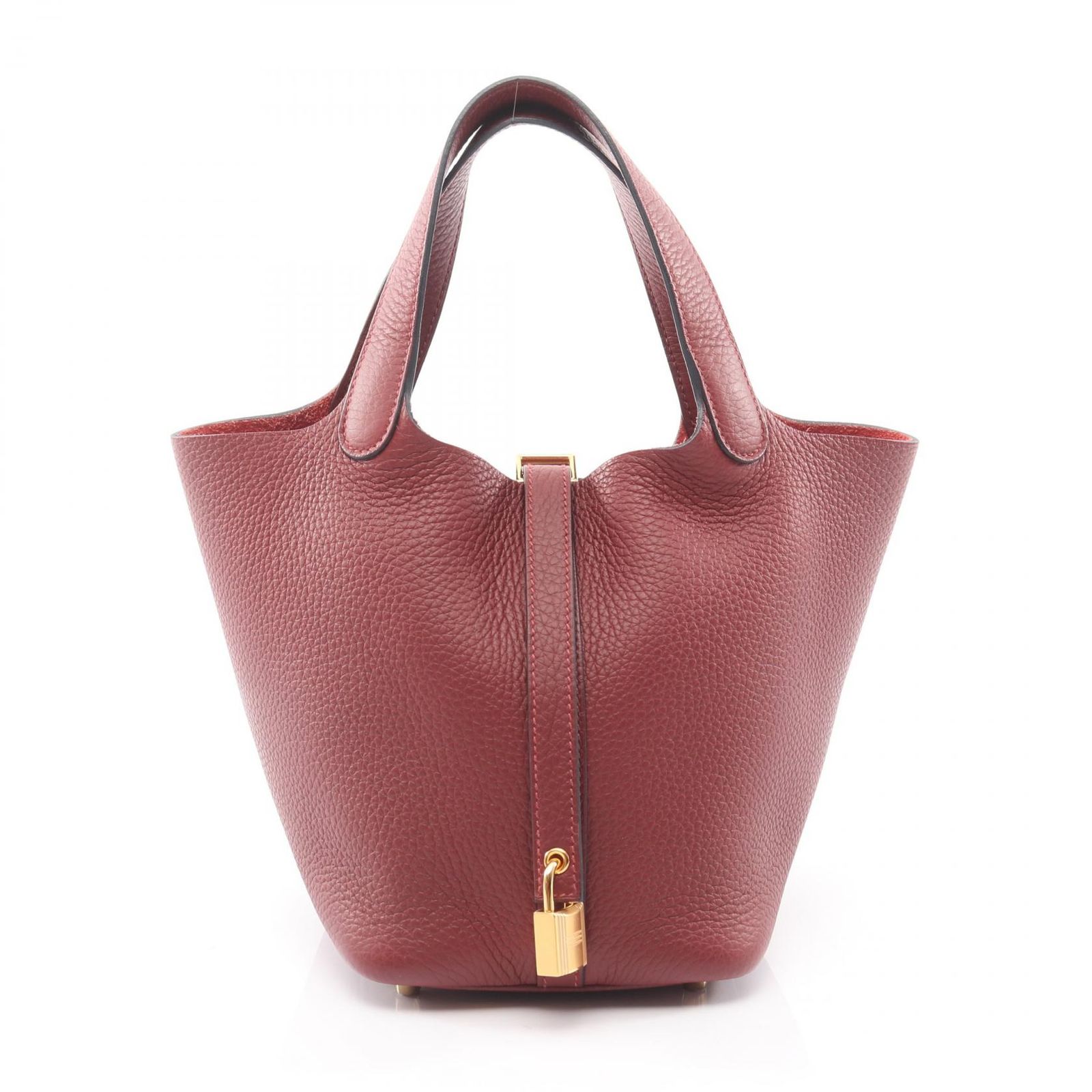 エルメス HERMES ハンドバッグ ピコタンロックPM ルージュアッシュ レザー ピコタンロックPM ルージュアッシュ レディース Used A