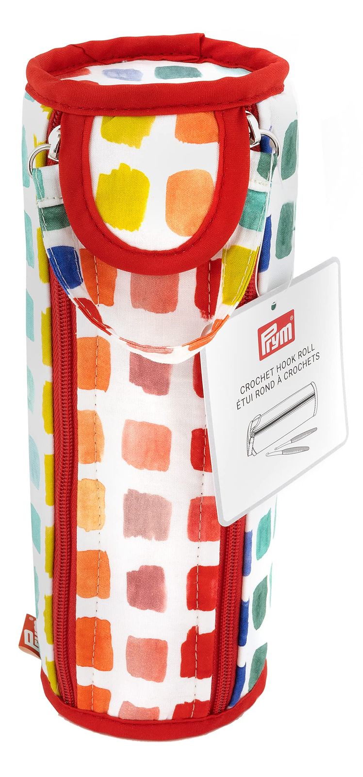 Prym かぎ針編みフックロール&オーガナイザー、レインボースペック