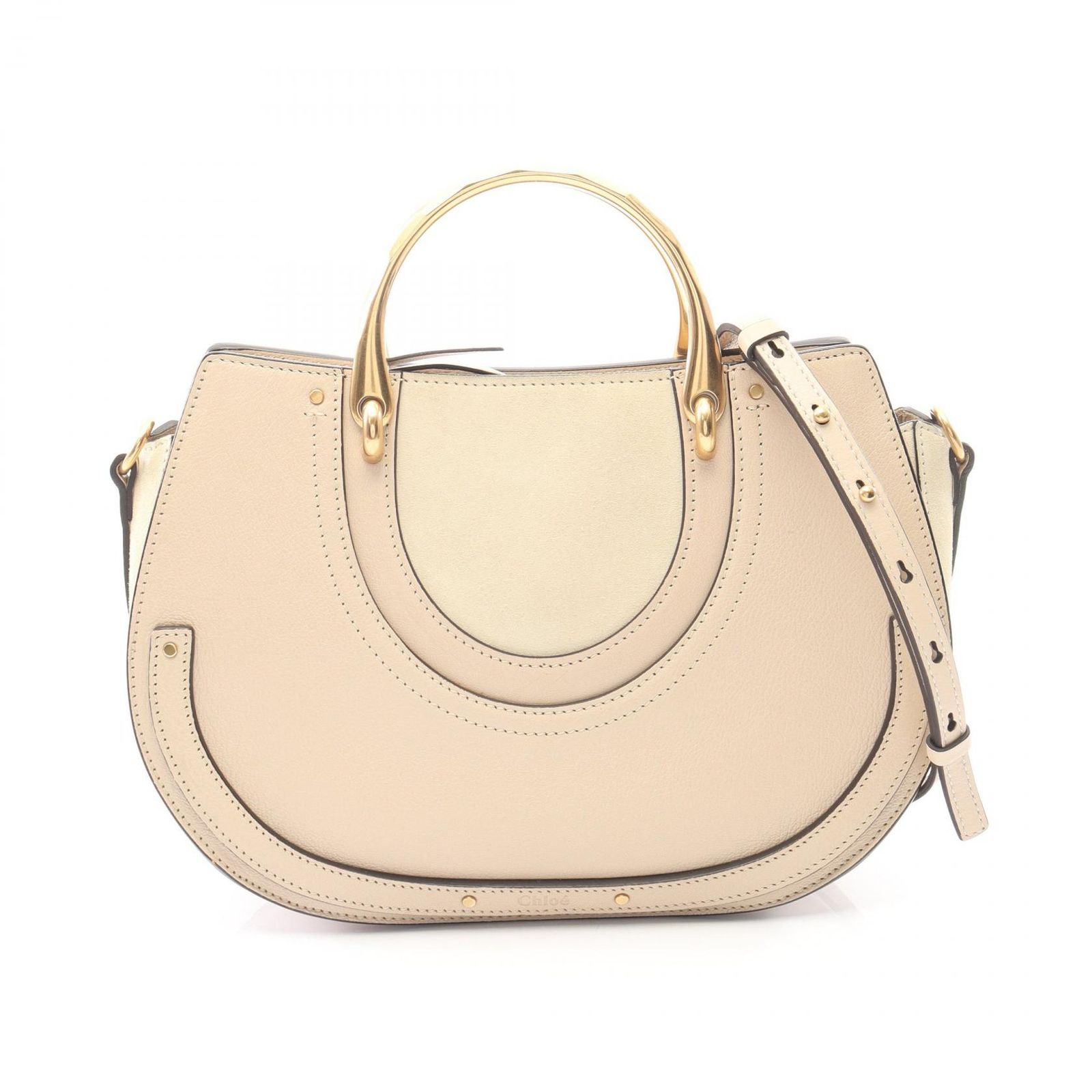 クロエ Chloe ハンドバッグ ピクシー 3S1332 HFV モッティグレー レザー スウェード ピクシー レディース Used A