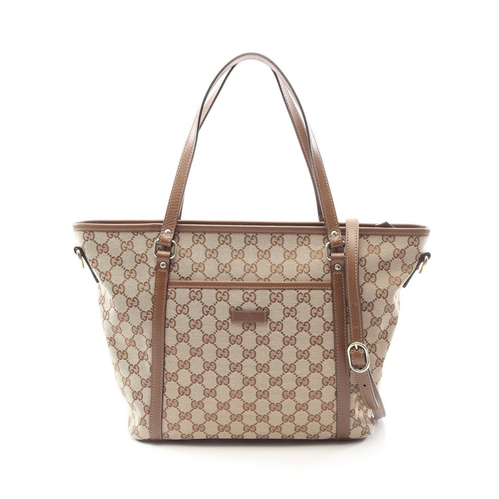 グッチ GUCCI トートバッグ GGキャンバス 388929 ベージュ/ブラウン キャンバス レザー 2wayトートバッグ レディース Used A