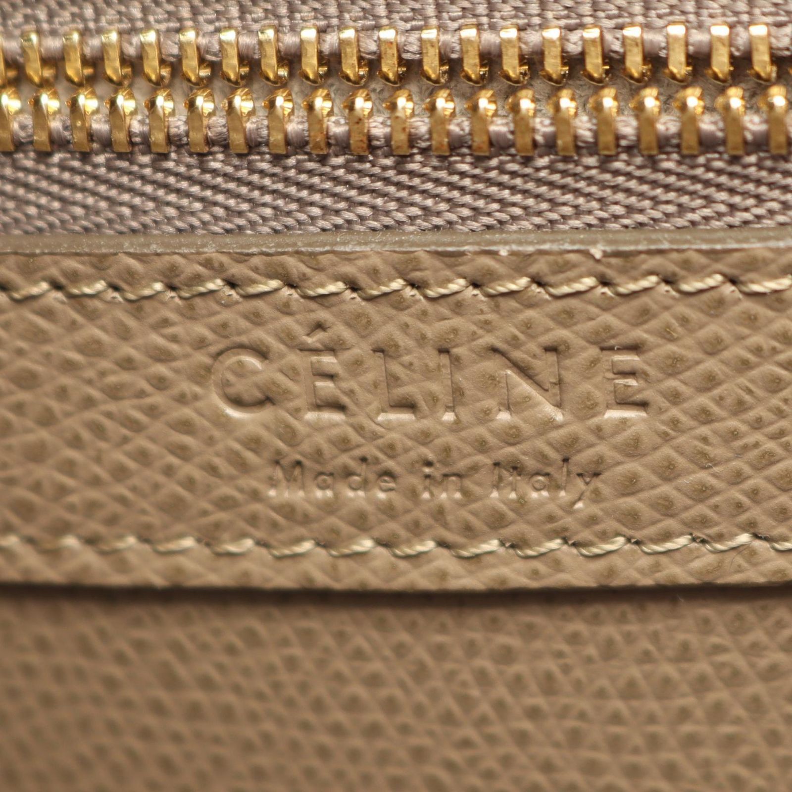 セリーヌ CELINE トートバッグ バーティカル スモール カバ 189813 グレージュ レザー カバ スモール レディース Used A