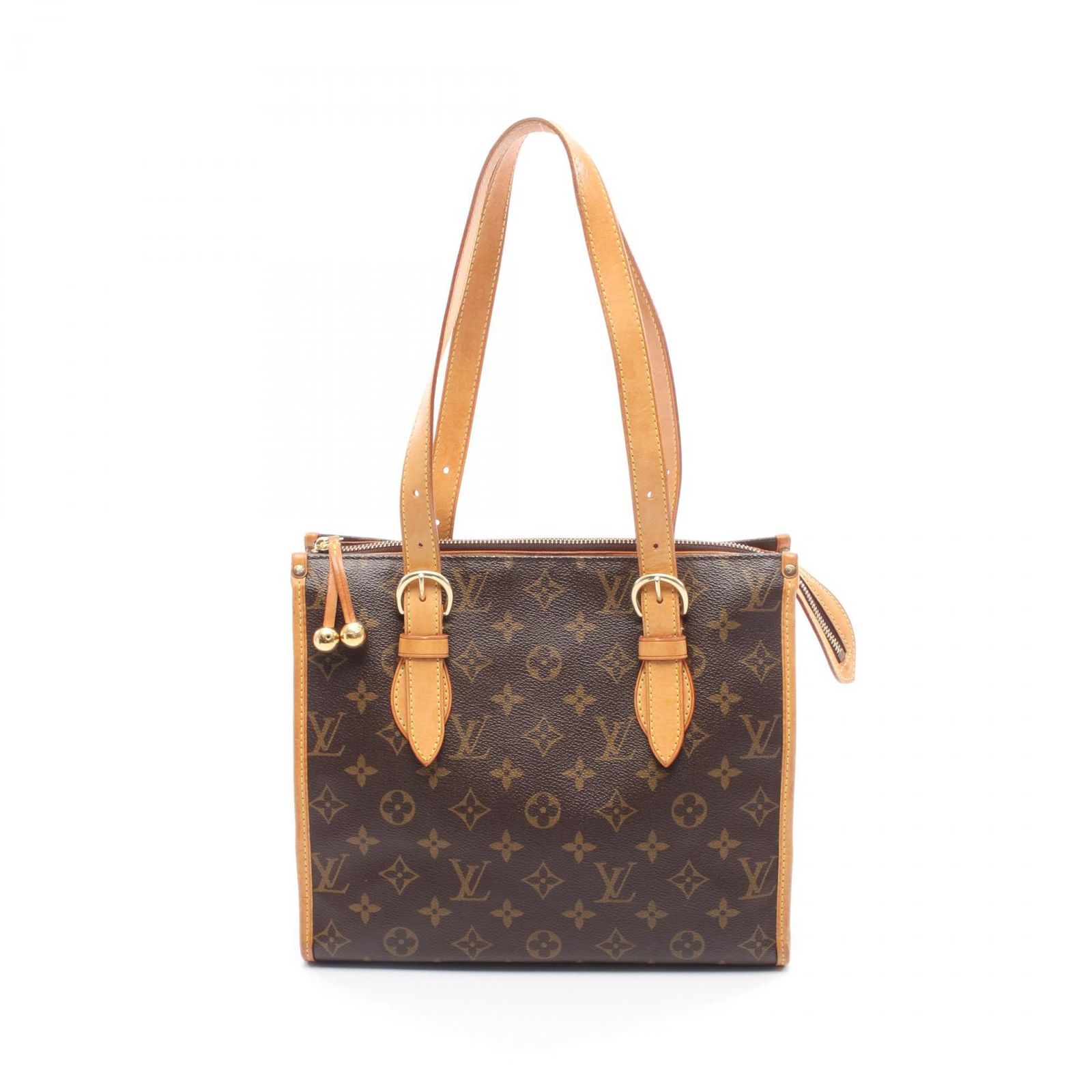 ルイ・ヴィトン LOUIS VUITTON トートバッグ ポパンクール オ M40007 PVCコーティングキャンバス レザー ポパンクール・オ レディース Used B