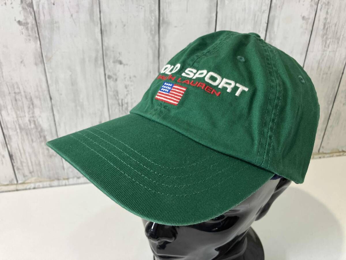 POLO RALPH LAUREN POLO SPORT ラルフローレン ポロスポーツ CHINO BALL CAP チノ グリーン ベースボール キャップ