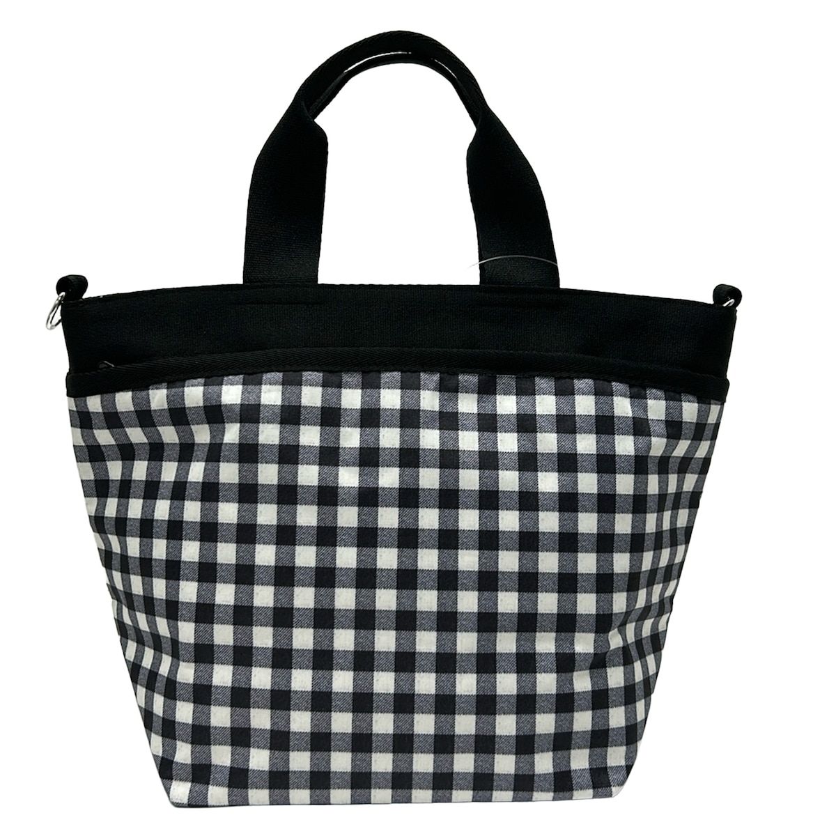 LESPORTSAC(レスポートサック) トートバッグ BUCKET TOTE 1116HD73 黒×白 チェック柄 9,940円
