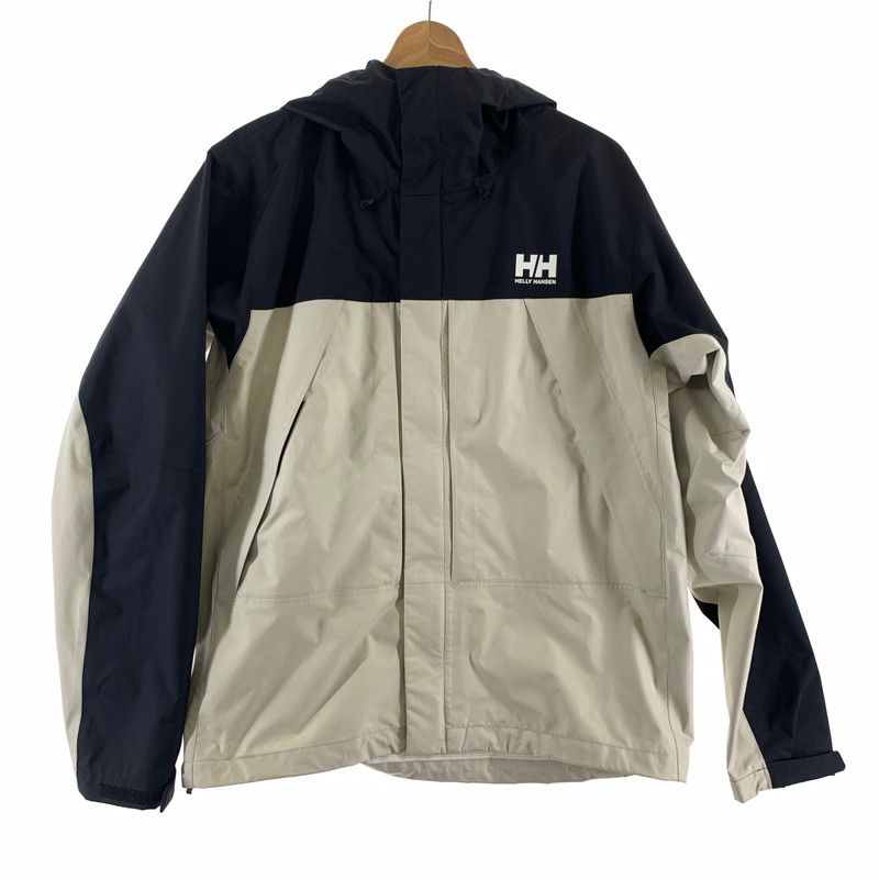 【中古品】 HELLY HANSEN ヘリーハンセン HOE12272 SCANDZA LIGHT JACKET カンザライトジャケット メンズ Lサイズ ベージュ 毛の付着あり 【144-260512-io-13-fuzh】