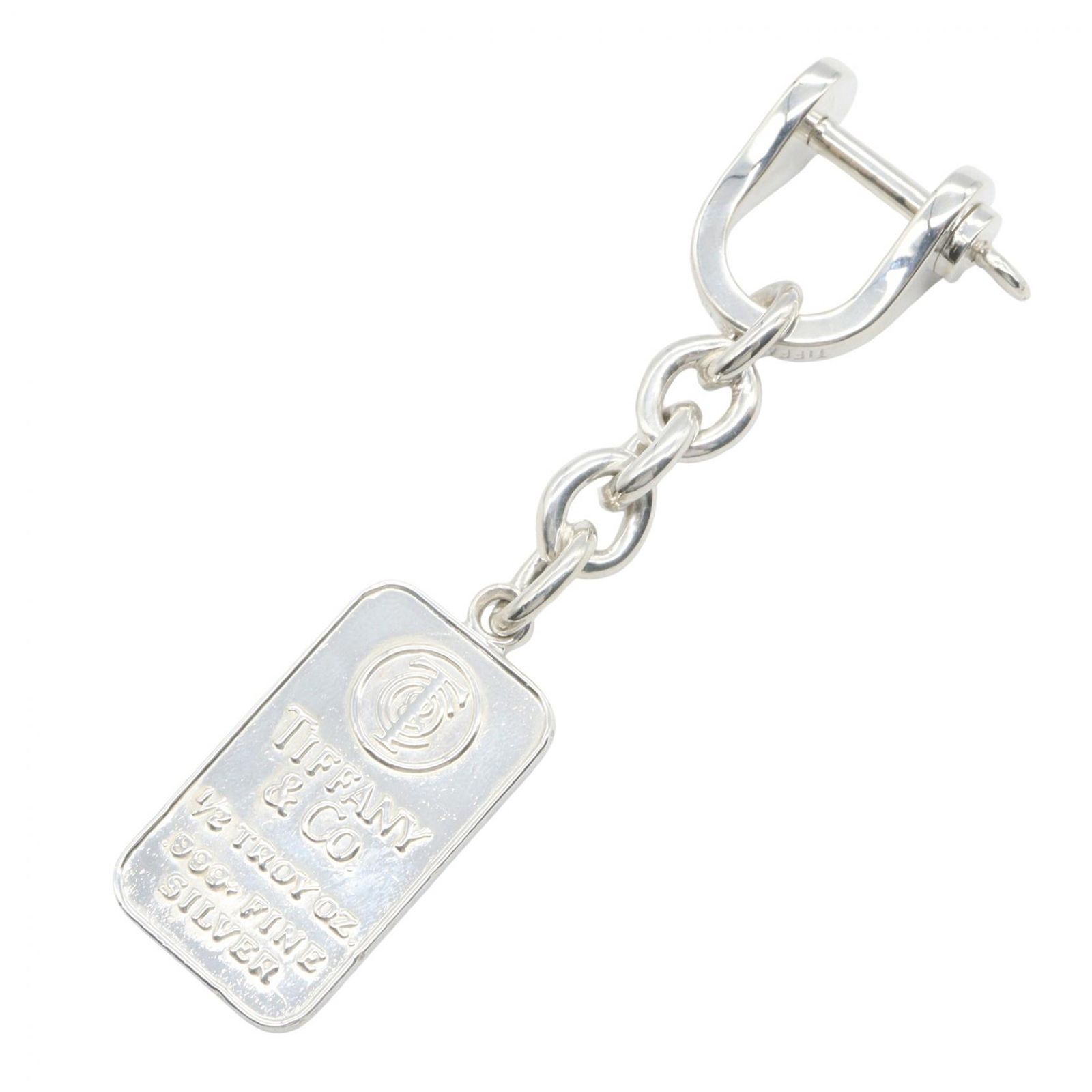 ティファニー TIFFANY＆CO ペンダントトップ インゴットキーホルダー シルバー925 インゴットキーホルダー ユニセックス Used A