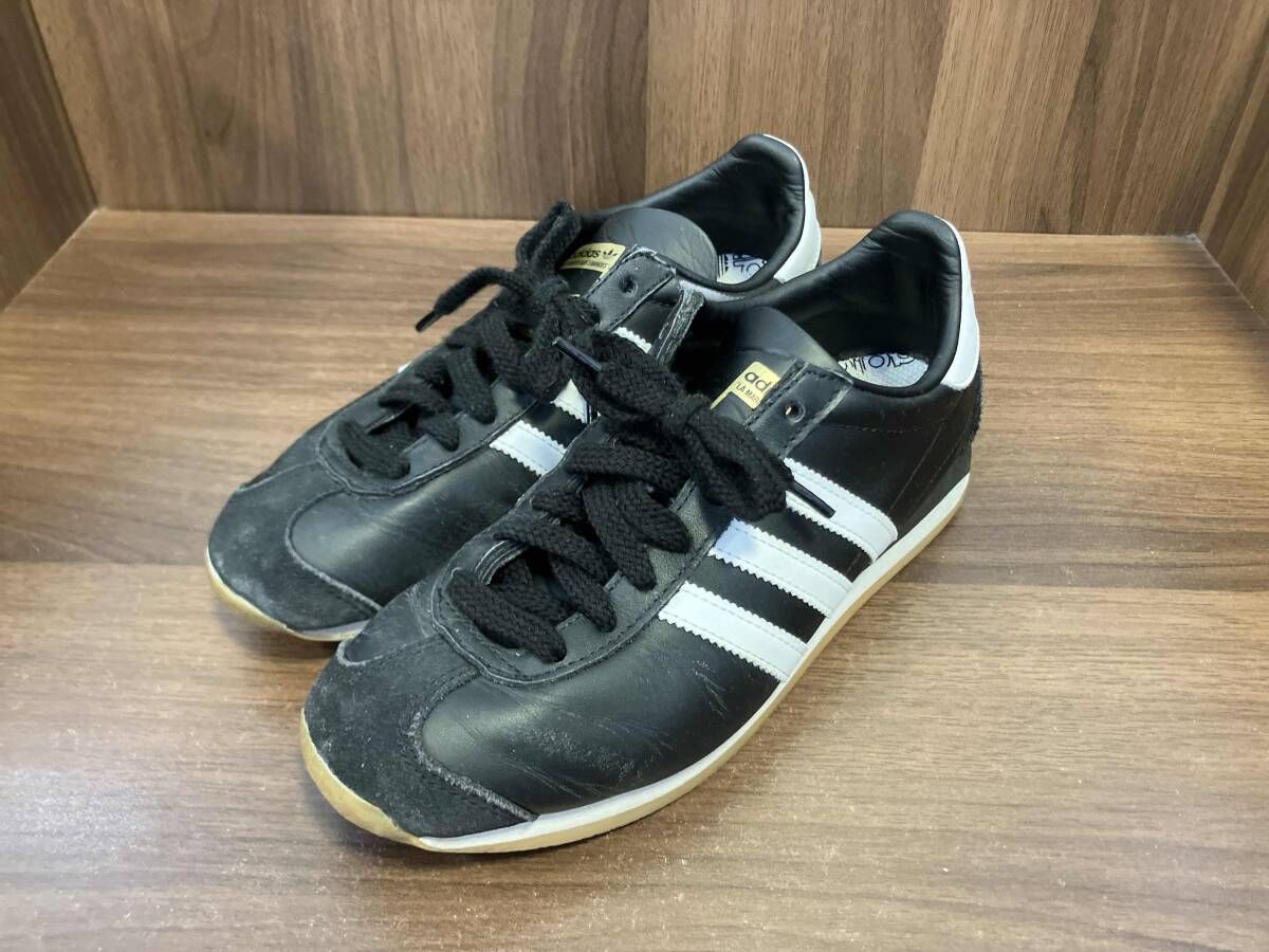 adidas アディダス スニーカー ブラック 23.5cm country OG カントリー FV1224 レディース スエード ローカット 使用感有り 現品のみ