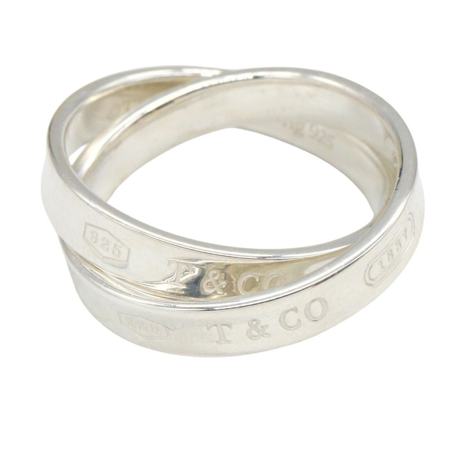 ティファニー TIFFANY＆CO リング・指輪 1837 インターロッキング サークル リング #8.5 シルバー925 1837 インターロッキング サークル リング レディース Used A