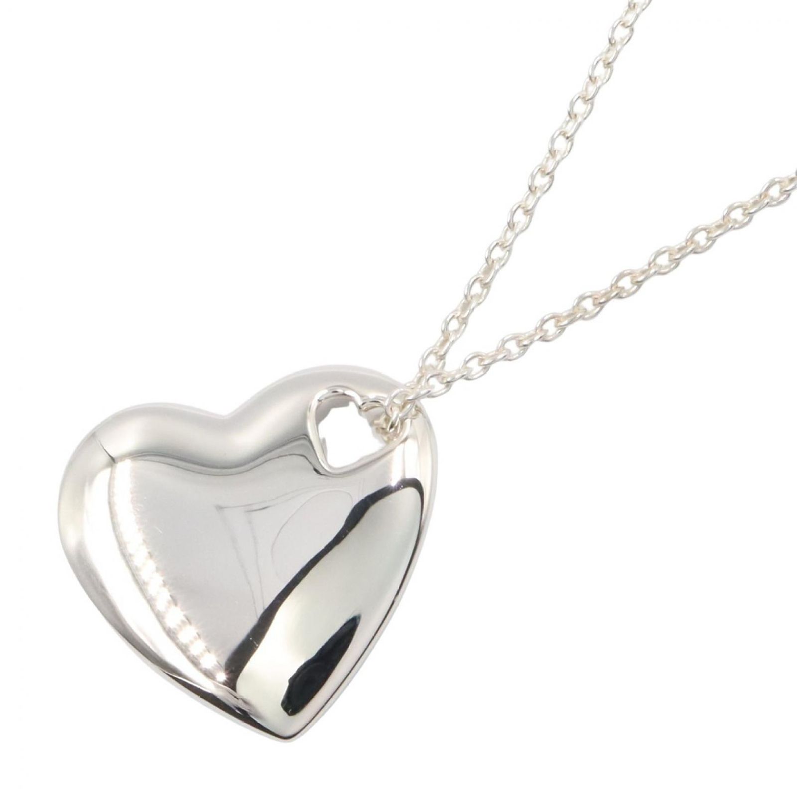 ティファニー TIFFANY&CO ネックレス ハートインハート ネックレス 首回40.5㎝ シルバー925 ハートインハート ネックレス レディース Used A